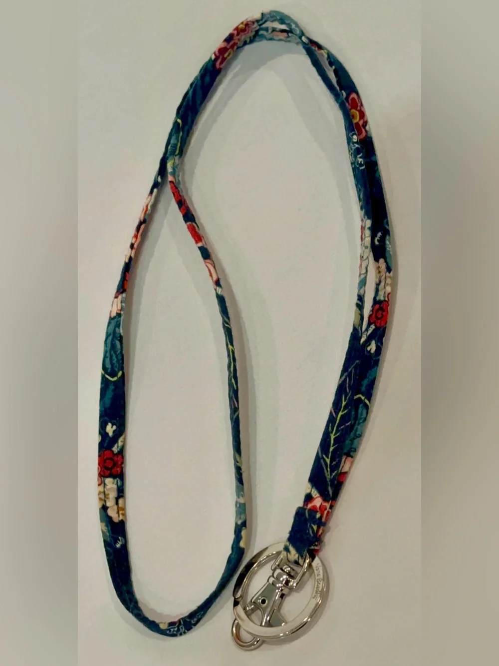 Vera Bradley Floral Lanyard Keychain ID Badge Holder